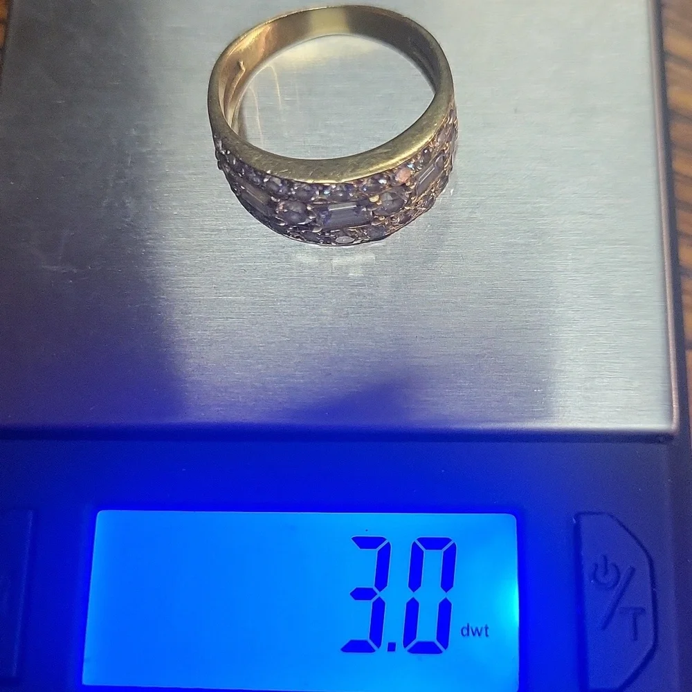 18 KT GOLD 1 Carat E F VVS 1  EXTREMELY FINE ESTATE DIAMOND RING  ONE OF A KIND - Picture 2 of 6